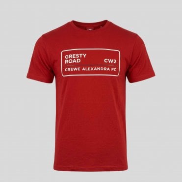 Burnt Red Gresty Road T-Shirt