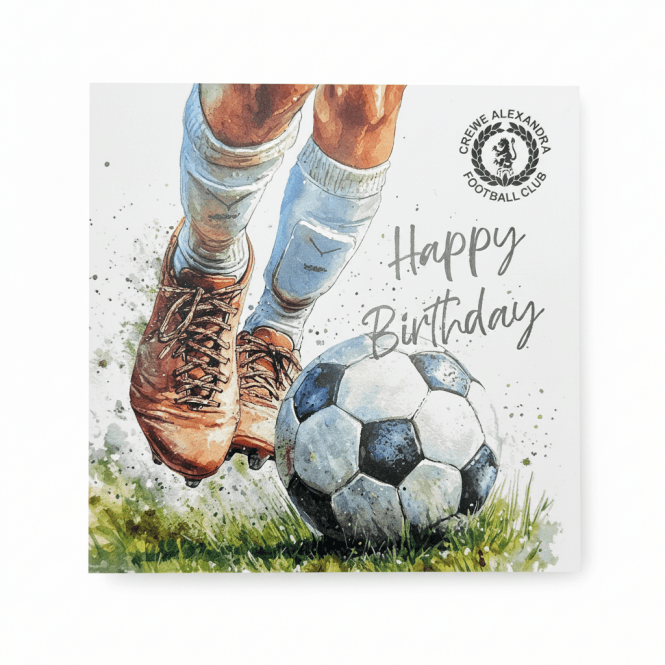 Crewe Alexandra Football Birthday Card
