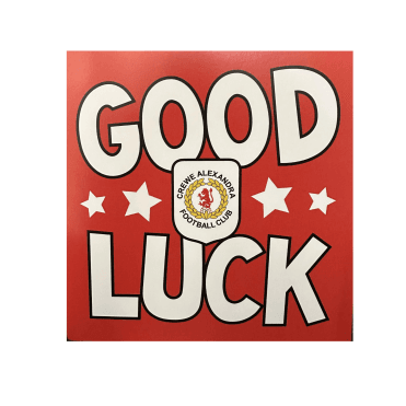 Crewe Alexandra Good Luck Card