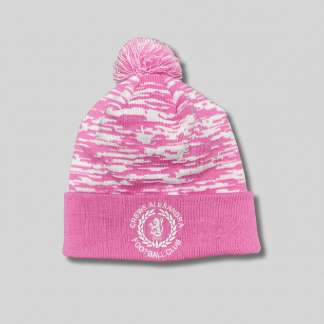 Crewe Alexandra Pink Bobble Hat