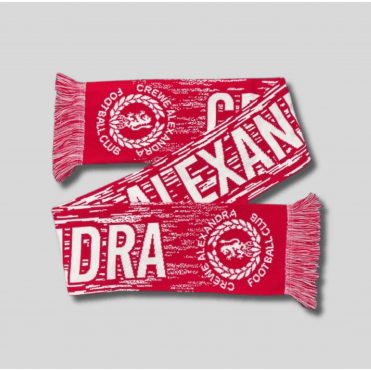 Crewe Alexandra Red and White Scarf