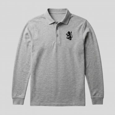 Grey Long Sleeve Polo