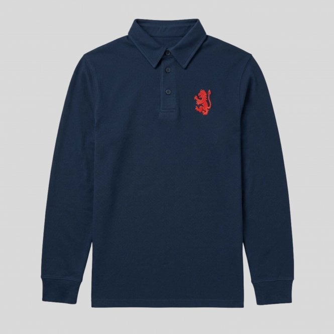 Navy Long Sleeve Polo