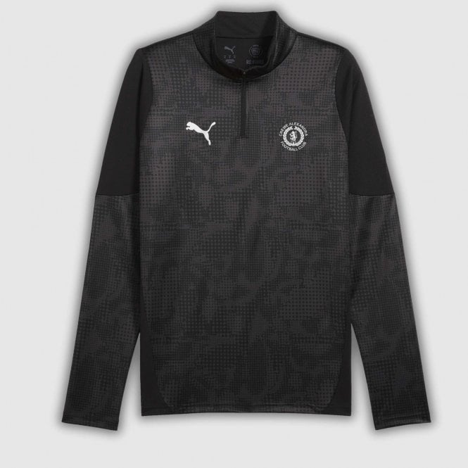 Puma 25/26 Junior Team Cup Quarter Zip Jacket - Black