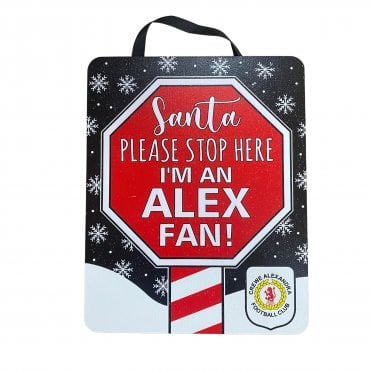 Santa Stop Here Sign