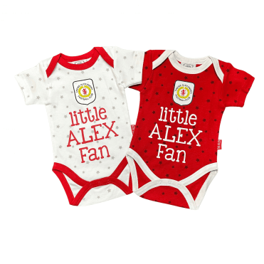 Twin Pack Red and White Bodysuits